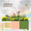 Outsunny Jardinera Marrón 70 x 30 x 25 cm 6
