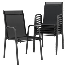 Sillas de Jardín Negro 69 x 51 x 87 cm