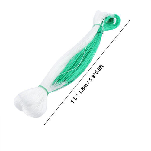 Baumkletternetz 1,8 m x 1,8 m Nylon Grün/Weiß 2