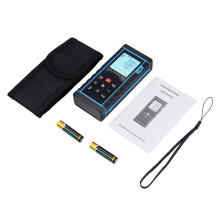 Laser-Distanzmesser, 2x AAA-Batterien, 12x5,5x2,8 cm Schwarz
