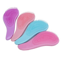 4pcs Detangling Plastic Brush for Curly & Straight Hair, Toddler to Teen