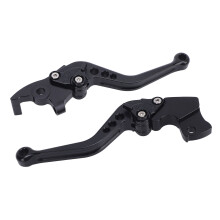 Paar verstellbare kurze Hebel Scrambler 400X Schwarz