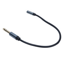 1/4 Inch to 3.5mm Stereo Adapter Cable 1Ft for Guitar, Amplifier