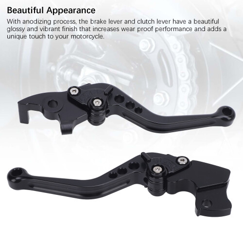 Black Short Levers for Triumph 400X T4