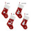 Linen Christmas Stocking with Lights, 47x29cm 3