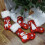 Linen Christmas Stocking with Lights, 47x29cm 5
