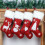 Linen Christmas Stocking with Lights, 47x29cm 6