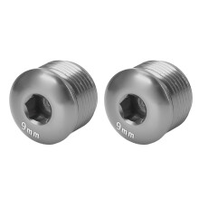 2 Stück M14 Aluminiumlegierung Pedalstaubkappe 15x9x14 mm Ti