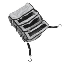 Foldable Travel Suitcase Organizer Bag 22x36x47cm Gray Luggage Storage