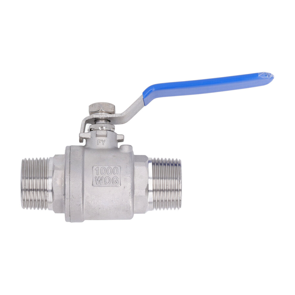 Stainless Steel 1In Ball Valve Male Thread Good Sealing Water Oil Gas Npt 8781389464639
