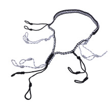 Durable Nylon Duck Call Lanyard with Loops for Outdoor, Black