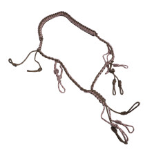 Portable Khaki Nylon Duck Call Lanyard with Braided Paracord Loops
