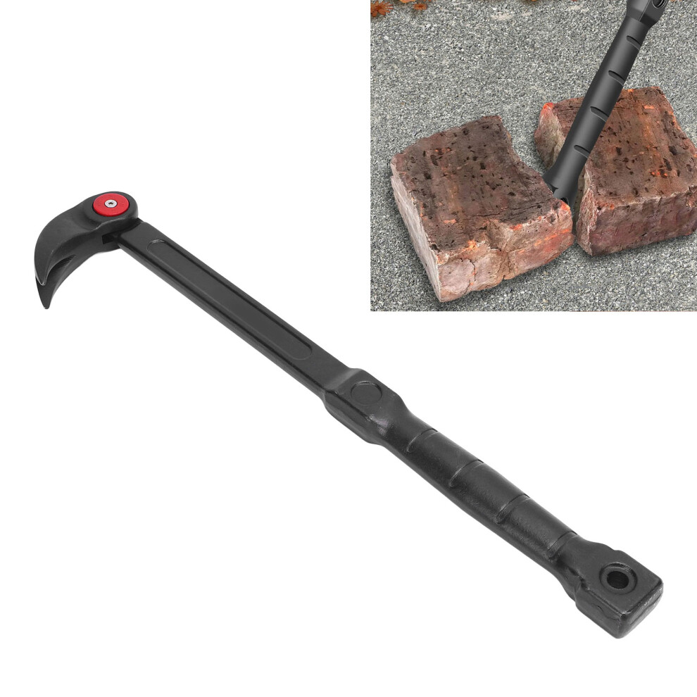 18 Inch Crv Steel Pry Bar With 180 Rotating Head & 14 Positions 4131389466562