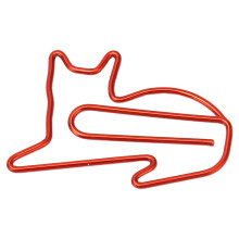 100PCS Cat-Shaped Metal Paper Clips, Rustproof & Colorfast, Portable