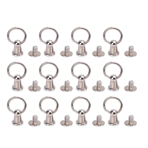 Zugringniet 50 Sets, 6 mm + 5,5 mm, Silber