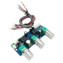 NE5532 2.1 Channel Low Pass Filter Module for Subwoofer Systems 45BD,HiFi Audio Preamp Board with Crossover, Bass Boost