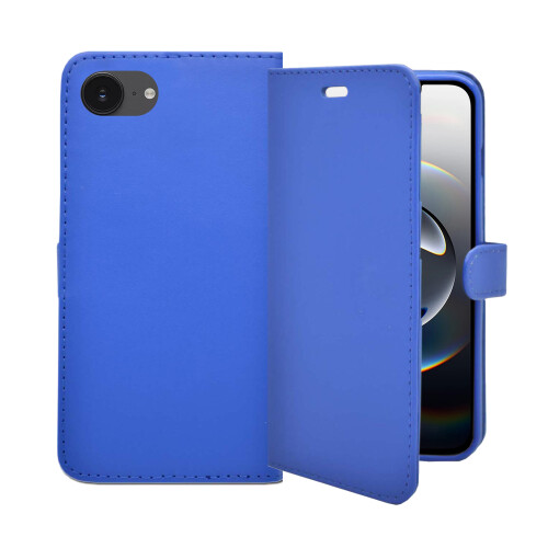(Blue) For Apple iPhone 17e Wallet Flip Pouch Case 2