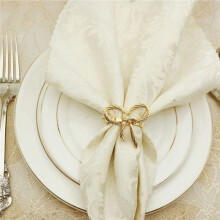60 Stück Einfache Goldene Servietten Ring Schmetterling Fliege Servietten Schnalle Hotel Restaurant Mund Stoff Ring Metall Servietten Ring