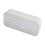 White Bluetooth Alarm Clock Speaker 3