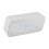 White Bluetooth Alarm Clock Speaker 8
