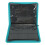 9 Pockets Card Binder Zipper PU PP 360 Side Loading Blue Green 1