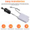12V-2A Uninterruptible Power Supply for WiFi Modem Router Security Camera UPS Battery Backup Protector 3600mAh US Plug 3