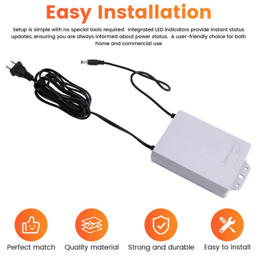 12V-2A Uninterruptible Power Supply for WiFi Modem Router Security Camera UPS Battery Backup Protector 3600mAh US Plug 2