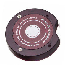 Wireless Restaurant Guest Table Vibrating Call Button Waiter Buzzer Service Calling System Coaster Pager US Plug