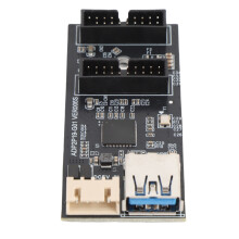 USB 3.2 GEN1 19Pin to Dual 19Pin Expansion Card for Front Panel Splitter