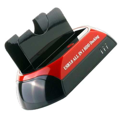2.5/3.5 IDE/ Universal Hard Drive Dock - Dual-Disk, Dual-Use Serial & Parallel  for Maximum Mobility US Plug 2