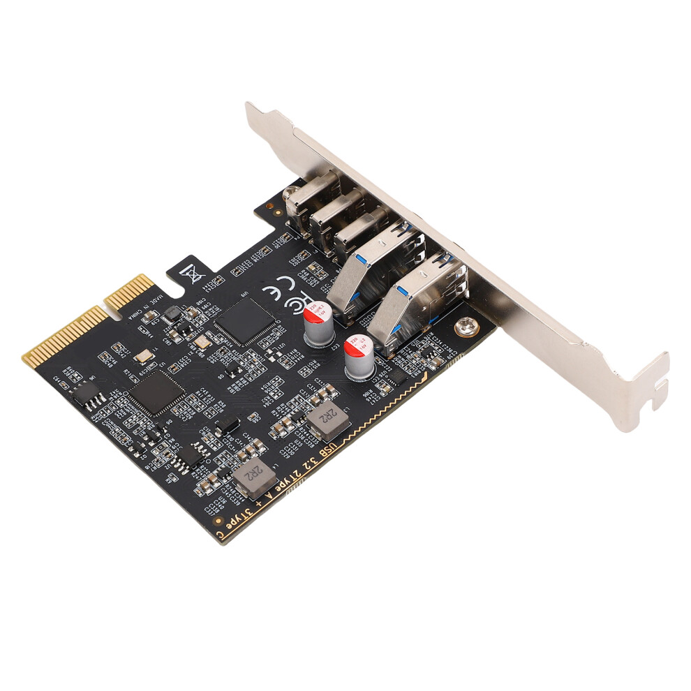 5 Ports Pcie Usb 3.0 Card 10Gbps With Type C Expansion For Desktop 5011389470983