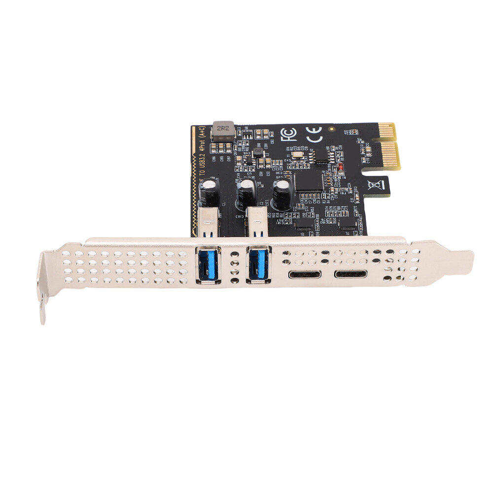Pcie To Usb 3.0 Type-C Expansion Card 5Gbps 2 Ports For Desktop 4681389470996