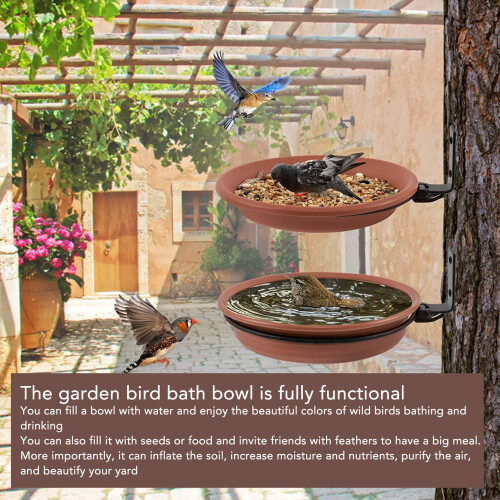 Versatile Bird Feeder Bath Bowl
