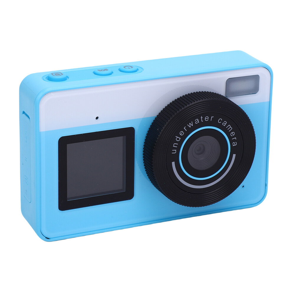 48Mp 4K Waterproof Vlog Camera With 18X Zoom, Dual Screens, Blue 6921389474173