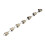 Bronze Rain Chain 3.3FT with 7 Cups Electroplated Gutter Chain 1