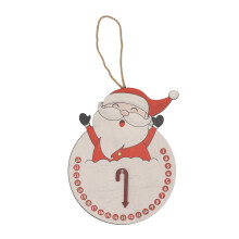 Wooden Christmas Door Sign Santa Design24x30.5cm