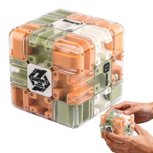 3D Maze Puzzle Cube for Adults and Kids, Handheld Labyrinth Brain Teaser Toy for Stress Relief and Spatial Training