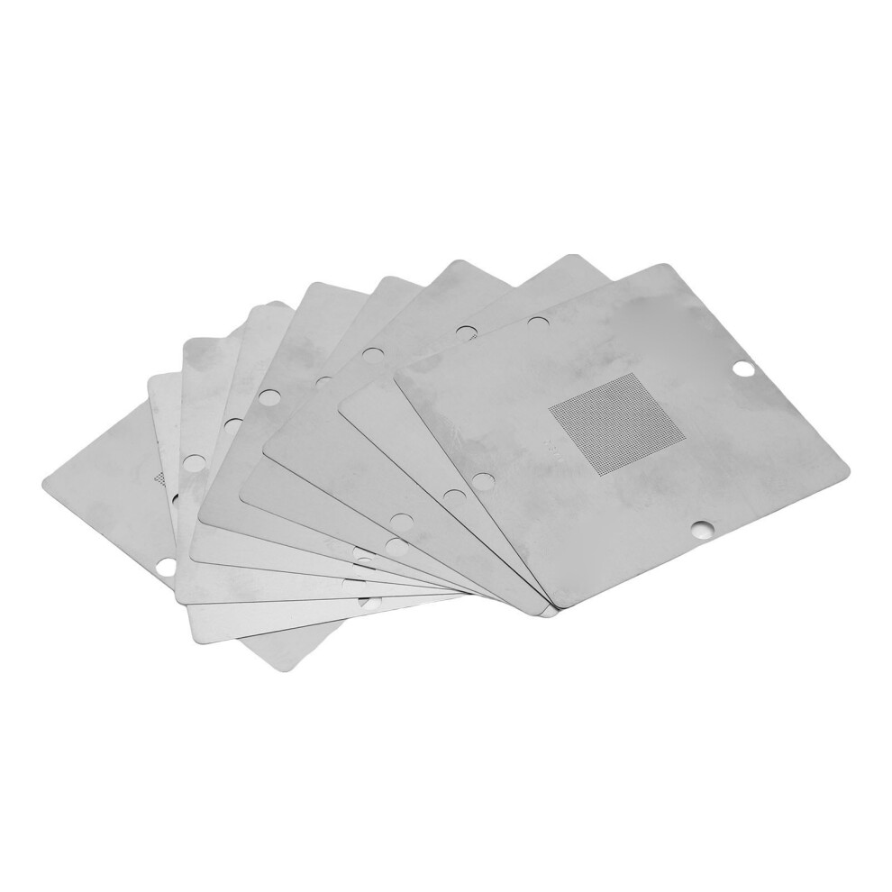 9Pcs Bga Reballing Stencils 90X90mm Stainless Steel Repair Tools 6951389475870