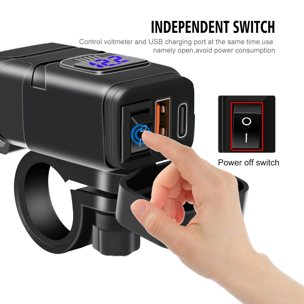 Motorcycle USB-C PD Fast Charger 18W-image-OPC-PVPWSKS-NEW
