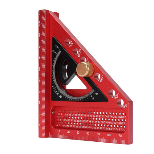 3D-Multi-Winkellineal 0-180 112x79x85mm Rot/Schwarz 1