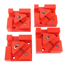 4PCS Red Adjustable 90 Corner Clamps for Woodworking, ABS & Steel