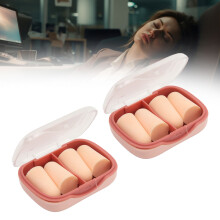 4 Pairs Foam Earplugs – Soft, Breathable, Noise Cancelling for Sleep & Work
