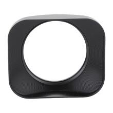Schwarze Aluminium-Sonnenblende 46 mm / 1,81 Zoll mit Deckel