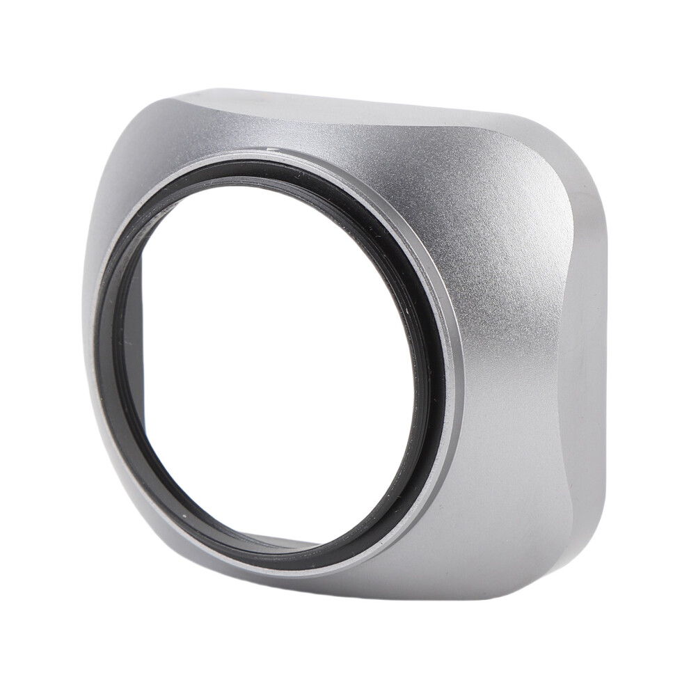 Aluminum Alloy Lens Hood Shade Protector 39Mm With Cap Silver 8411389477697