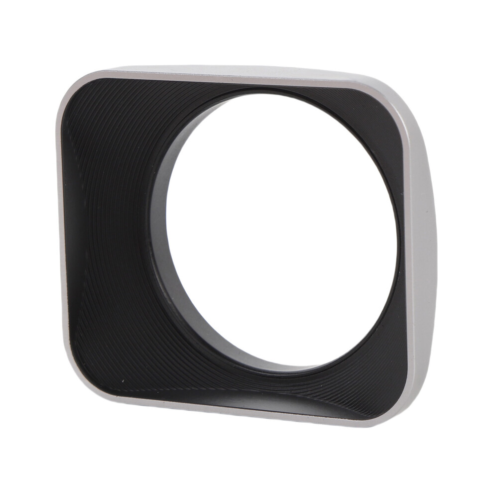 Aluminum Alloy 49Mm Camera Lens Hood Shade Protector With Cap Silver 9411389477702