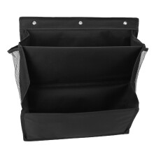 2-Tier hängender Schuhorganizer aus Oxford-Stoff Schwarz