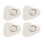 4 Pcs Stainless Steel D Ring Patch for Inflatable Boat Paddle Board Gray 1