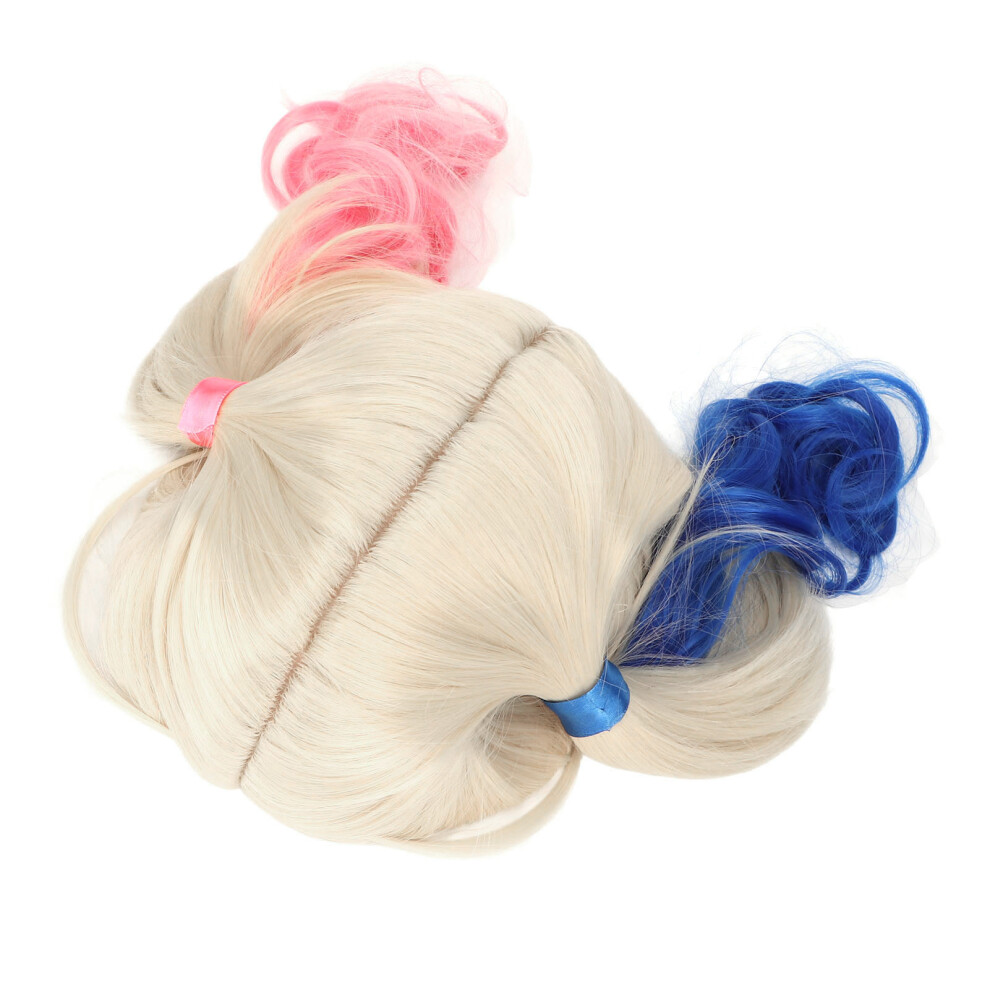 Unisex Women Double Ponytail Wig Adjustable Long Curly Fake Hair For Cosplay