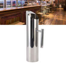 Stainless Steel Water Pitcher 2L with Ice Guard, 36cm, Silver