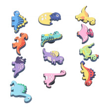 12 Stück PVC Dinosaurer-Slipper-Charms Wasserdichte Schuhdekorationen für Männer & Frauen